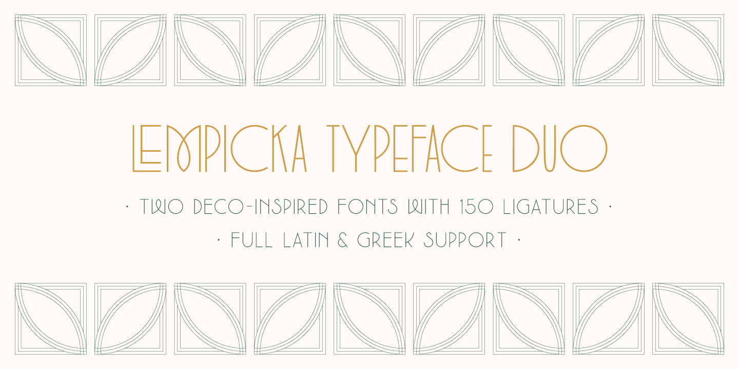 Пример шрифта Lempicka #10